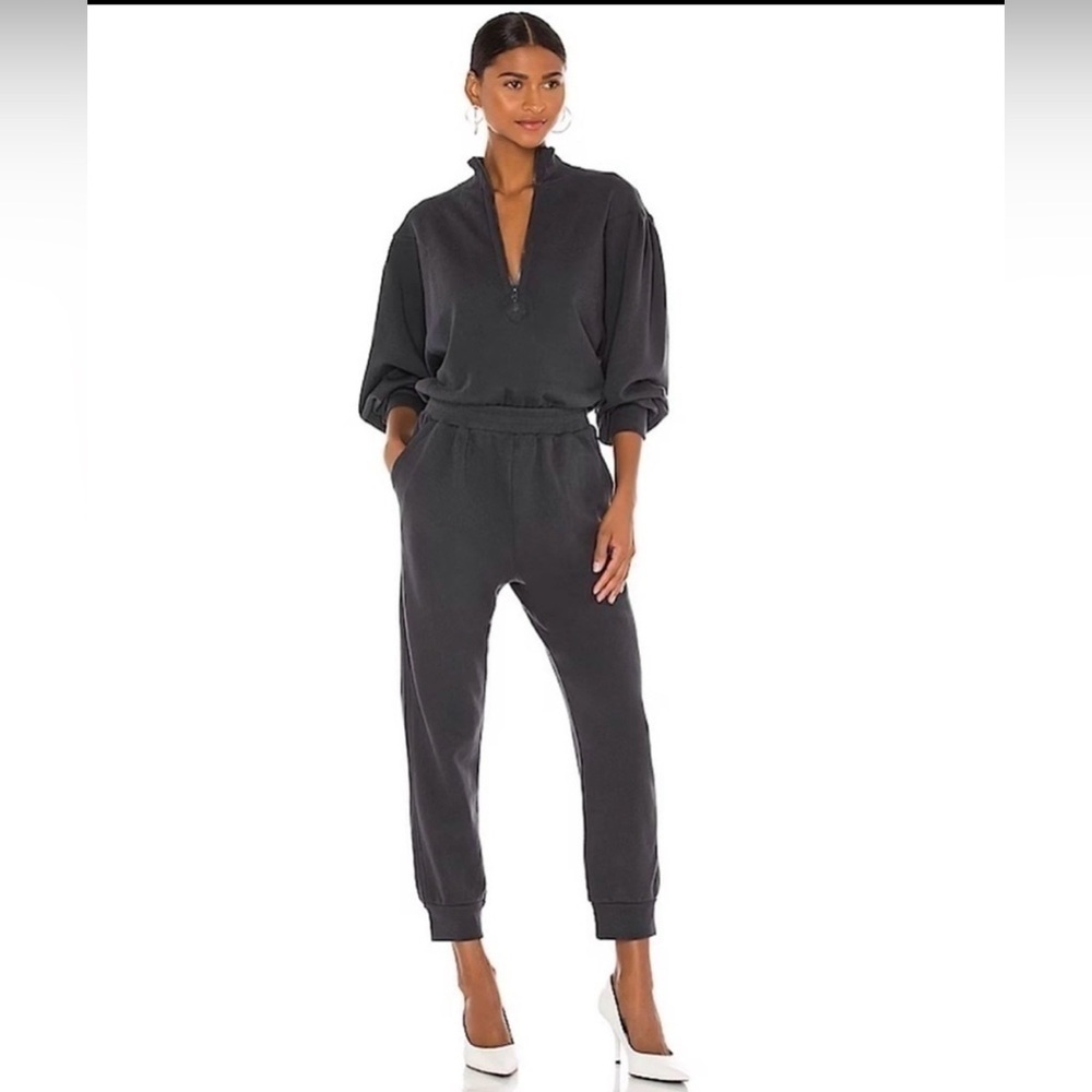FRAME Easy Jumpsuit in the color Faded Noir. Size M
